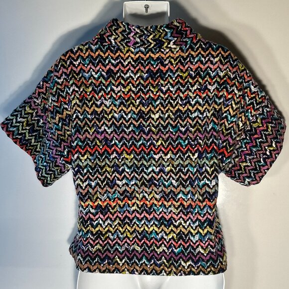 Ivy Jane SZS/M Multi Color Boxy Sweater Hand Knit Chunky Aesthetic Boho Festival - Picture 5 of 9